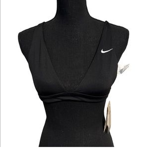 New Black Nike Swim Bikini Top Sz M